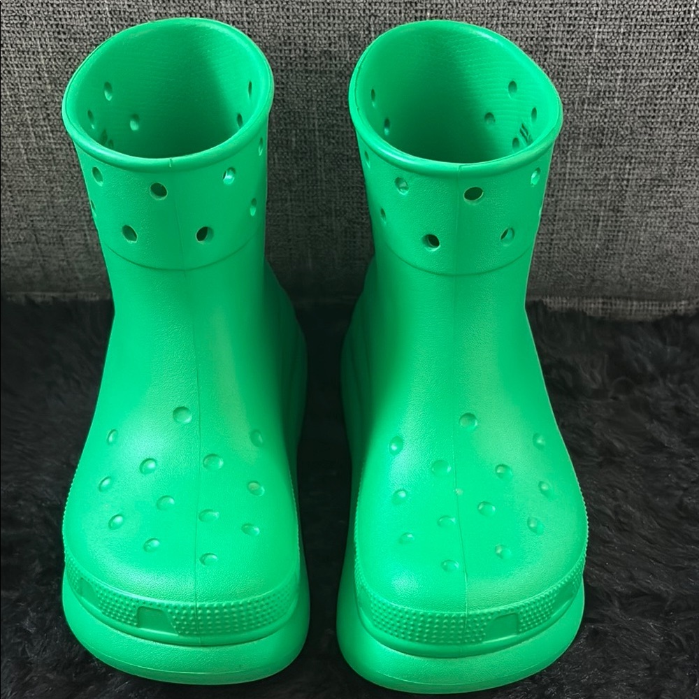 Crocs Green Rain Boots